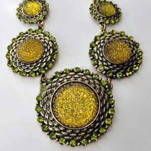 Lime Green Statement Choker Necklace
